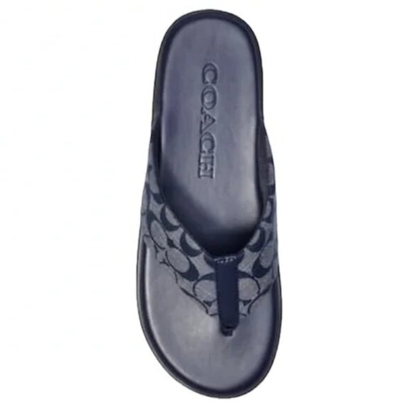 NWT COACH FLIP FLOP MIDNIGHT NAVY COACH STYLE # C8838 main image 8